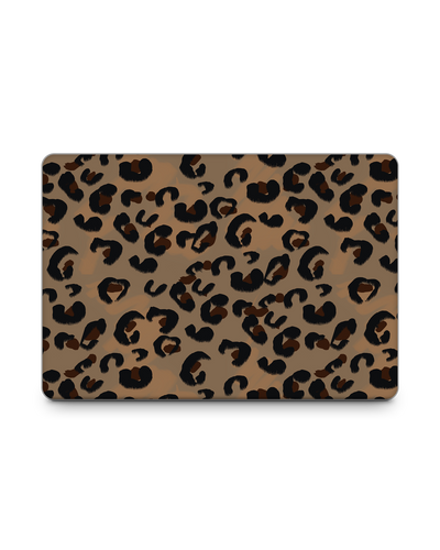 Leopard Repeat Laptop Skin for 15 inch Apple MacBooks: Front View