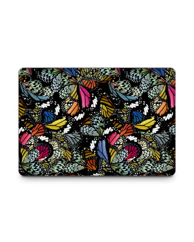 Psychedelic Butterflies Laptop Skin for 15 inch Apple MacBooks: Front View