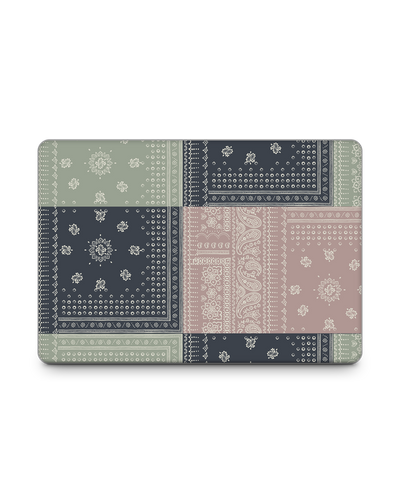 Bandana Patchwork Laptop Skin for 15 inch Apple MacBooks: Front View