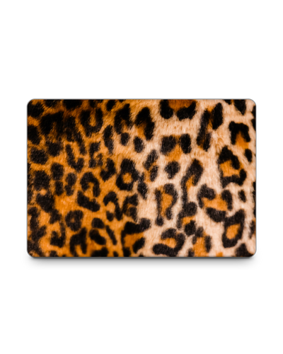Leopard Pattern Laptop Skin for 15 inch Apple MacBooks: Front View