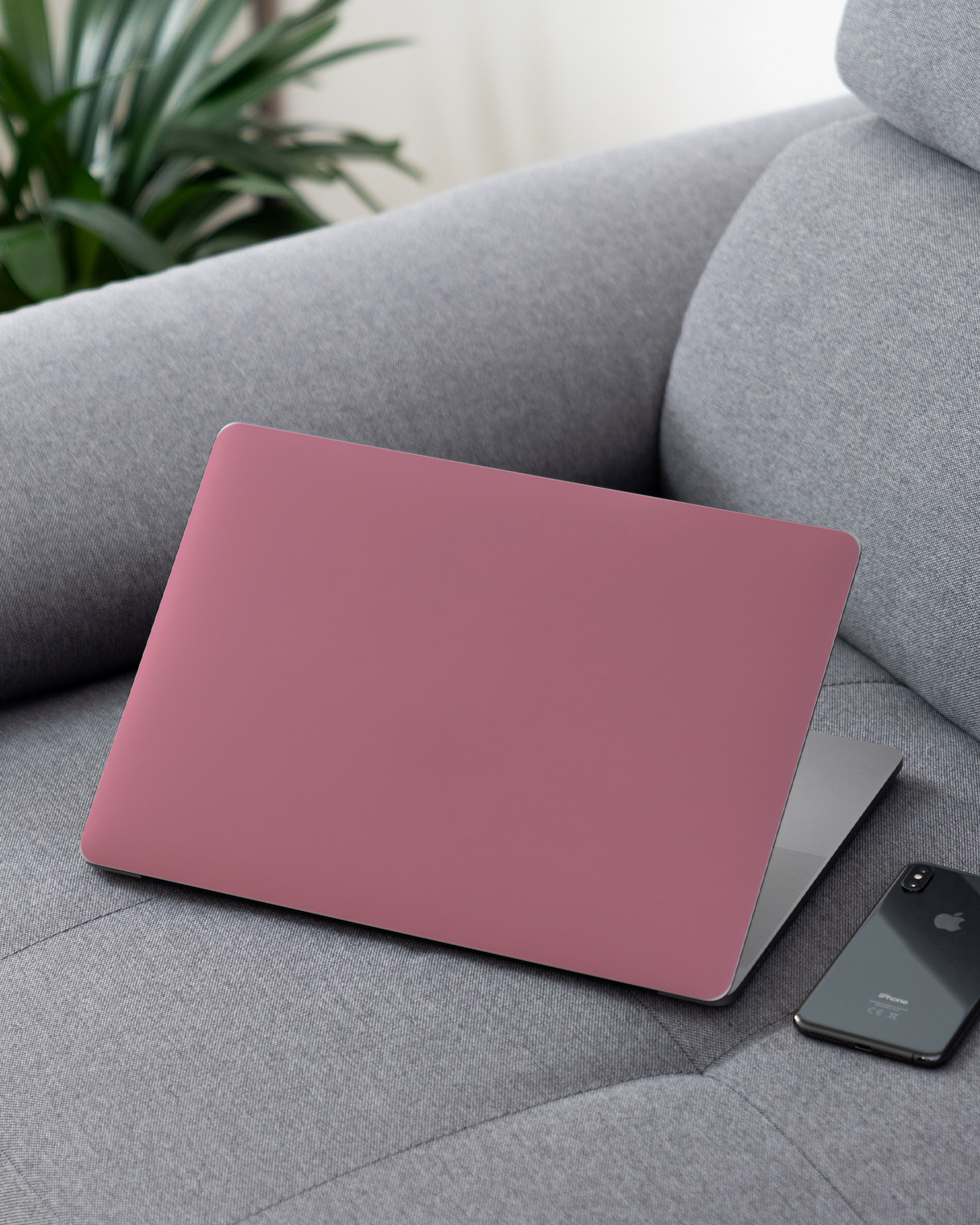 WILD ROSE Laptop Skin for 13 inch Apple MacBooks on a couch