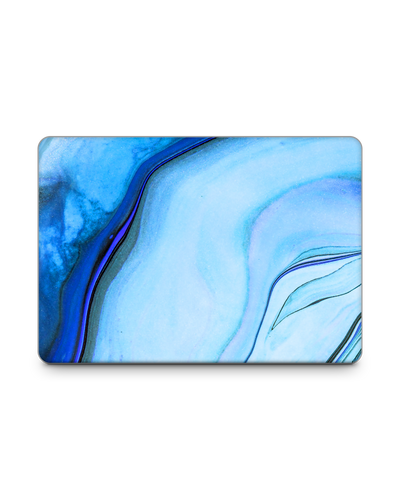 Cool Blues Laptop Skin for 13 inch Apple MacBooks: Front View