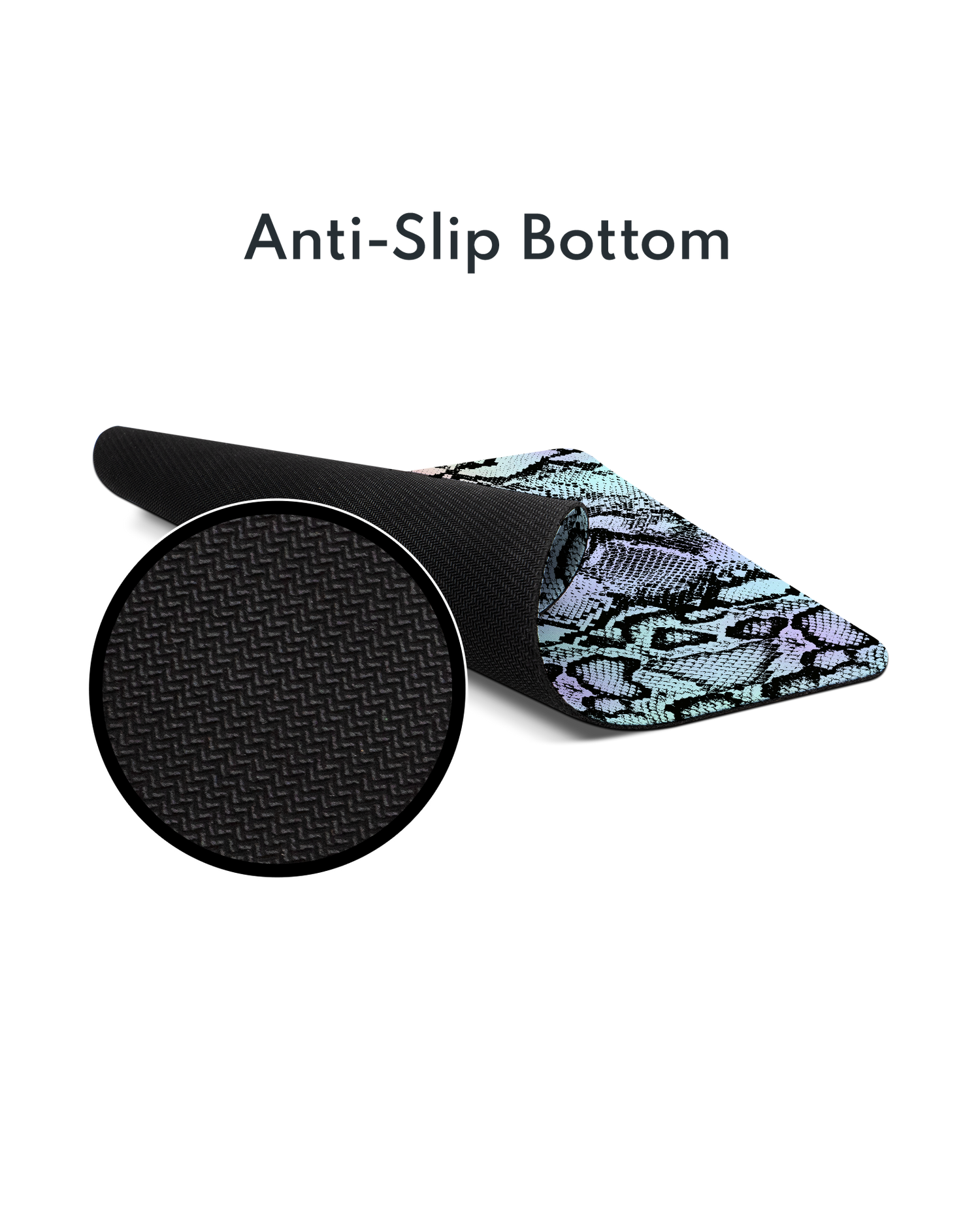Groovy Snakeskin Mouse Pad with Non-slip Underside