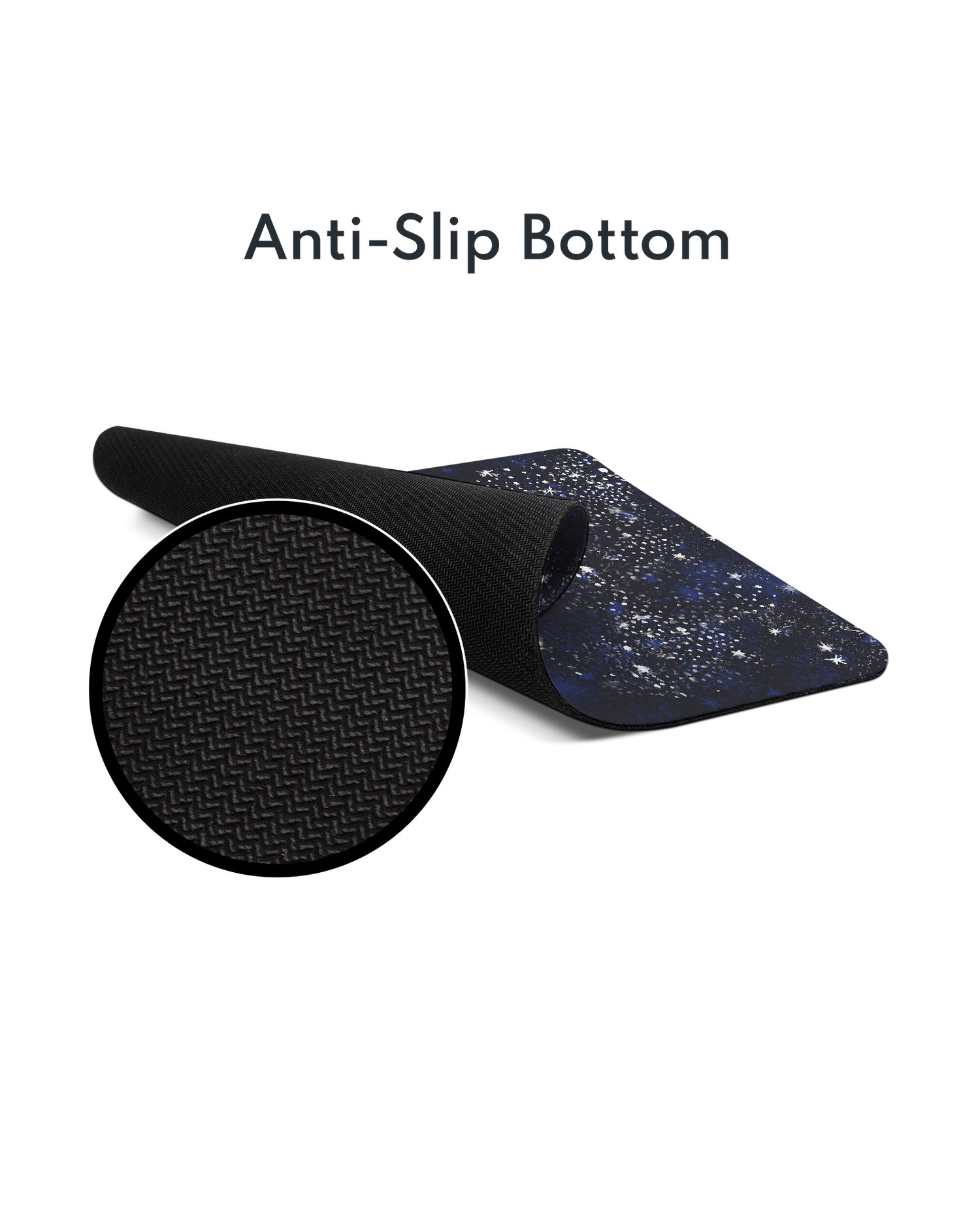 Starry Night Sky Mouse Pad with Non-slip Underside