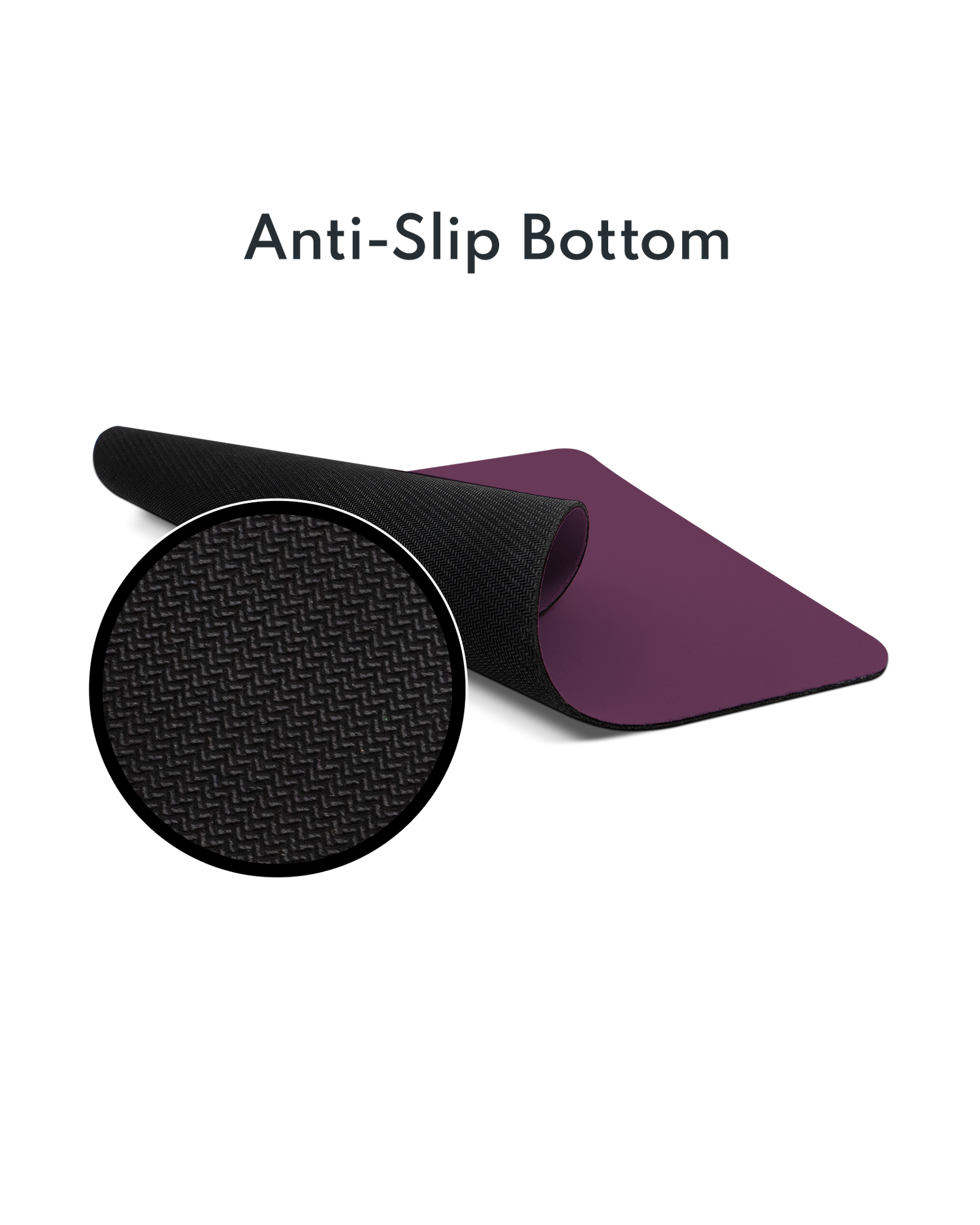 PLUM Mouse Pad with Non-slip Underside