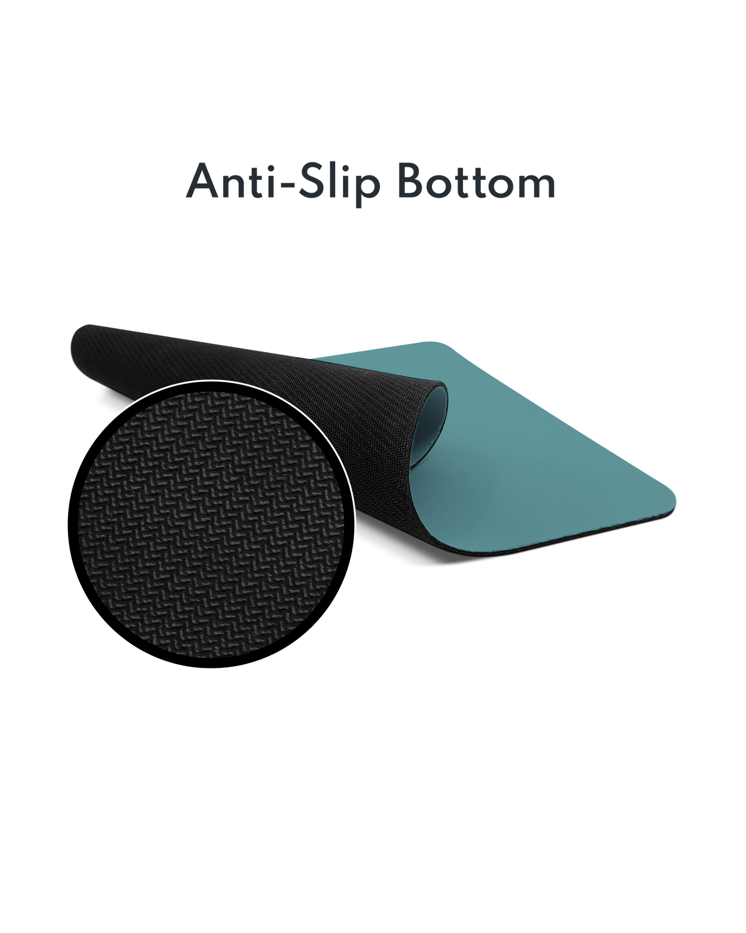 TURQUOISE Mouse Pad with Non-slip Underside