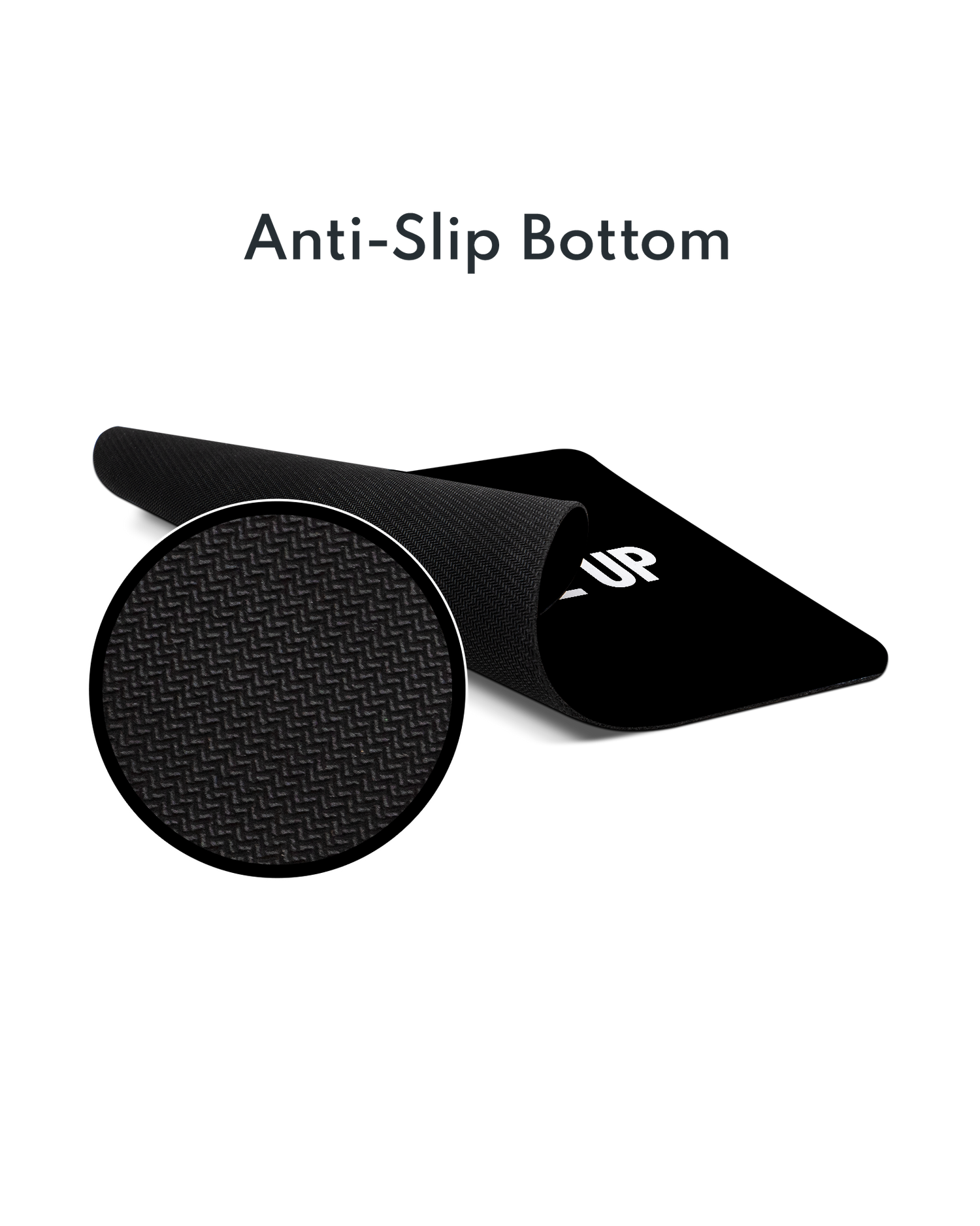 Dont Give Up Mouse Pad with Non-slip Underside
