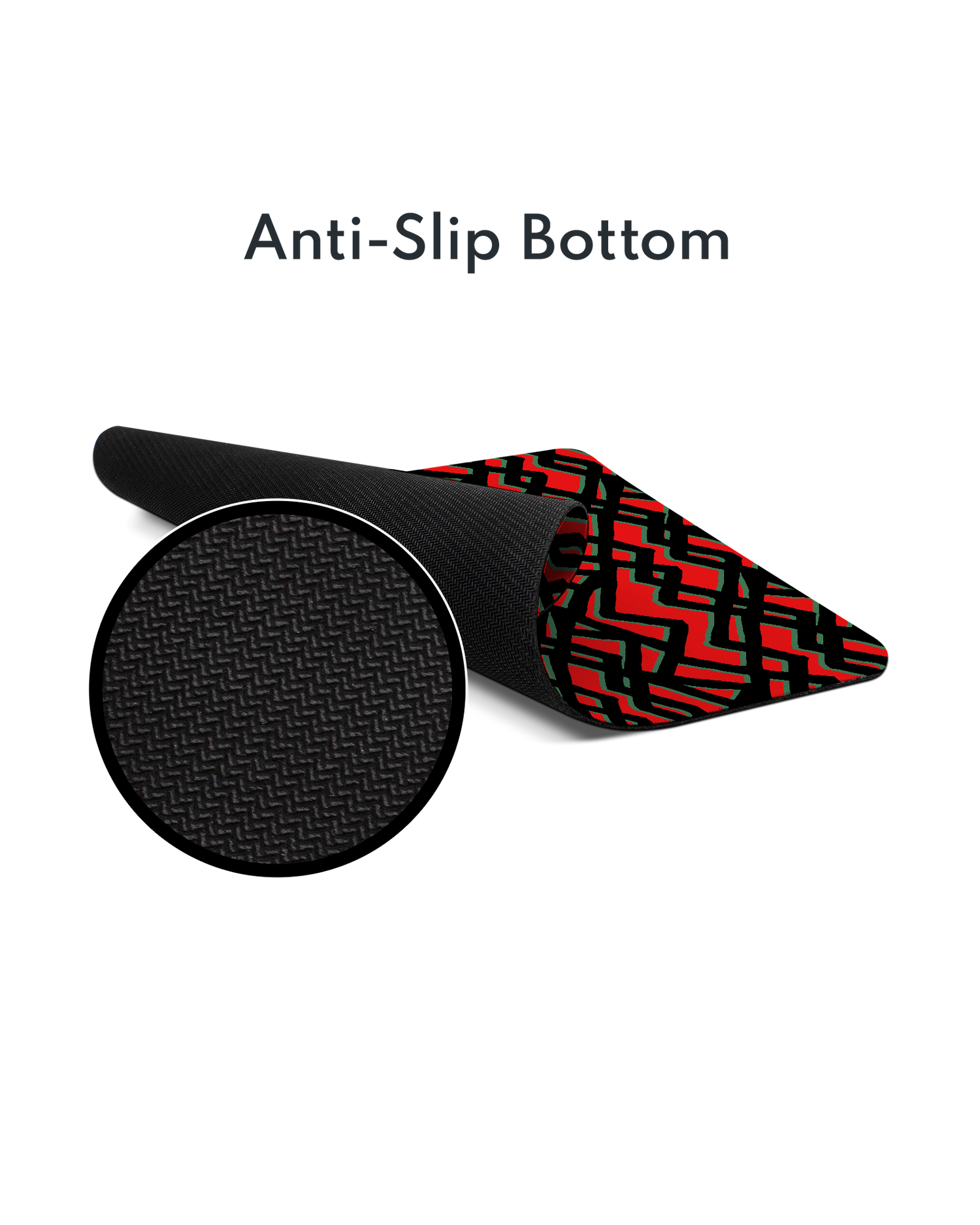 Fences Pattern Mouse Pad with Non-slip Underside