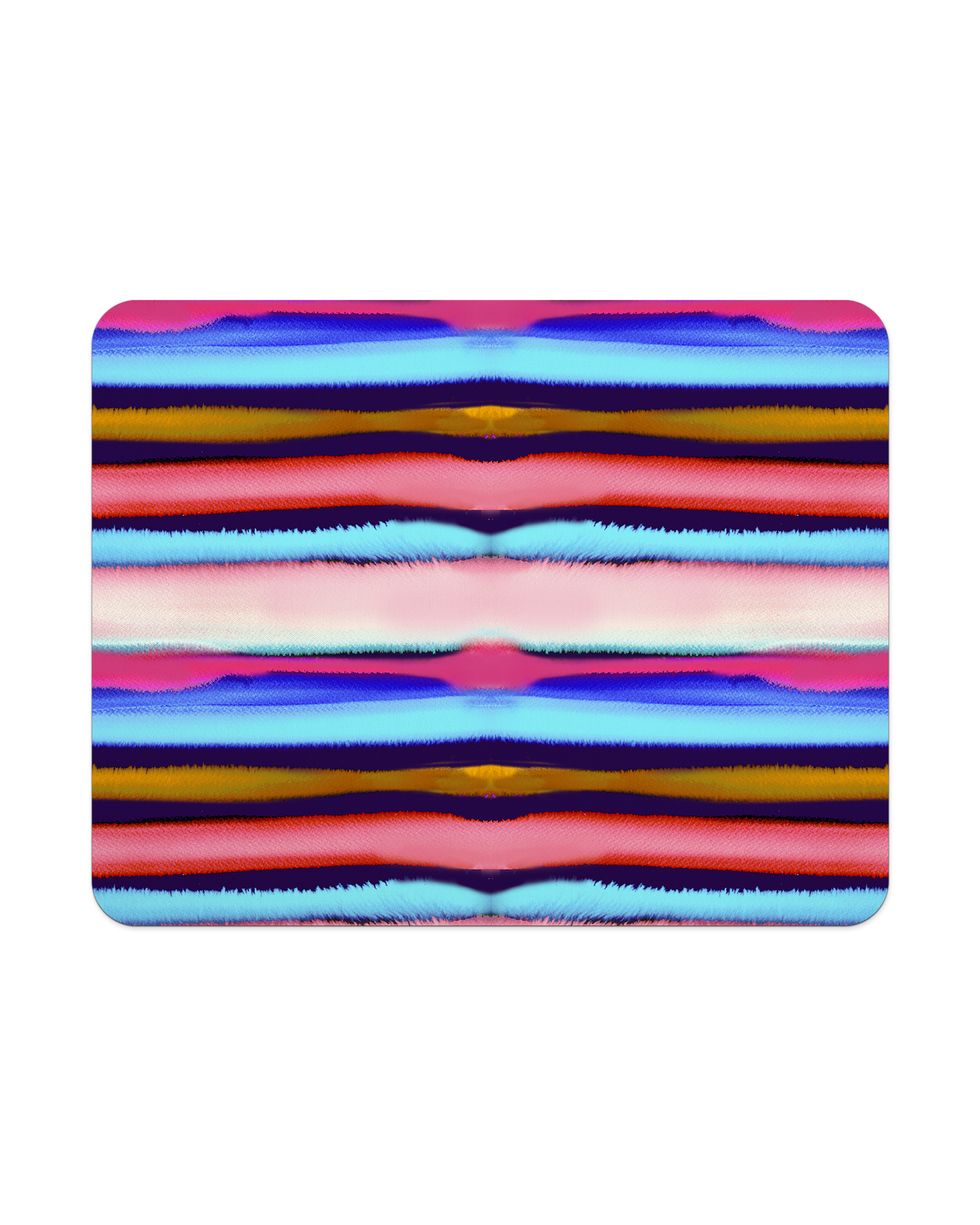 Watercolor Stripes Mouse Pad from Top