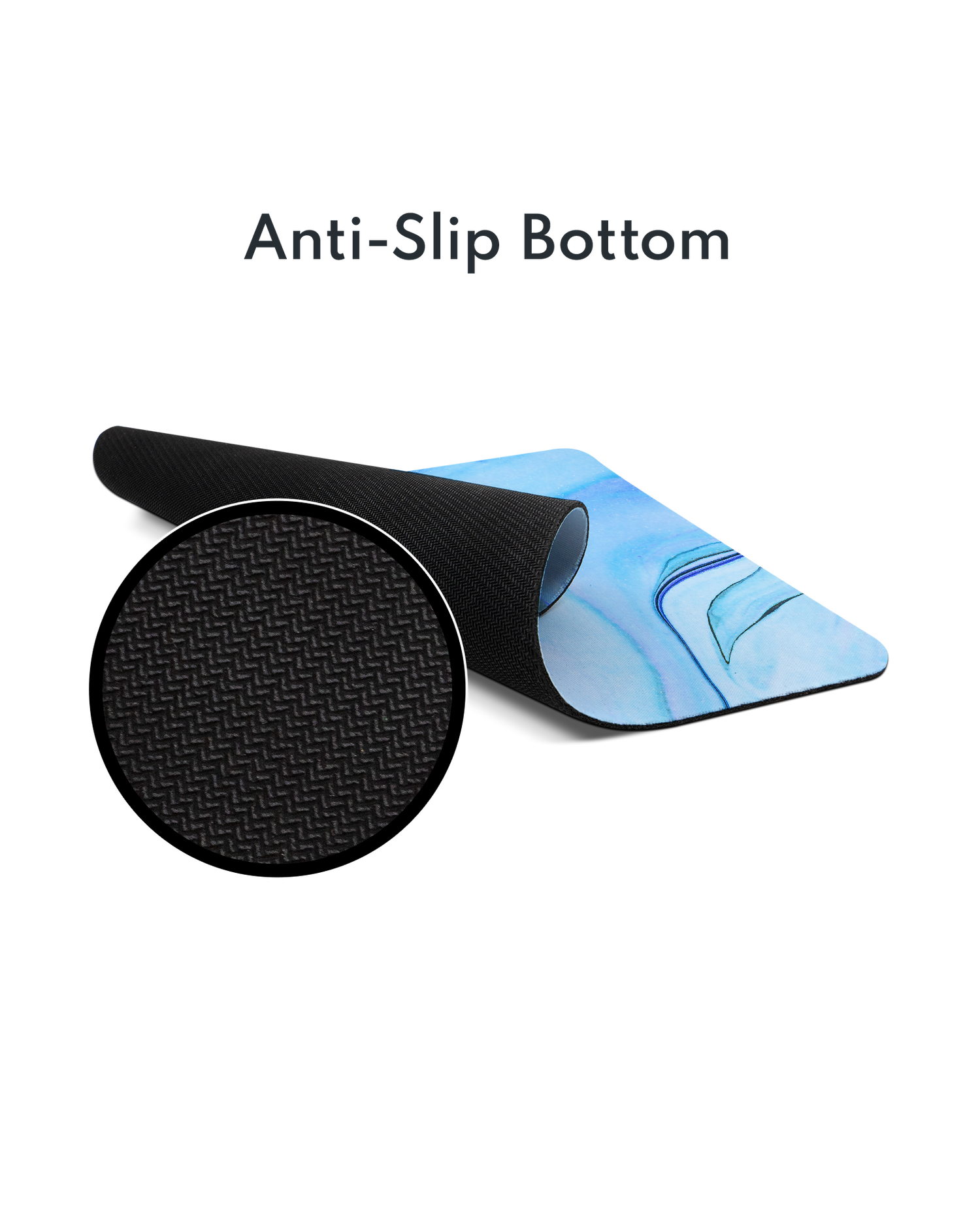 Cool Blues Mouse Pad with Non-slip Underside