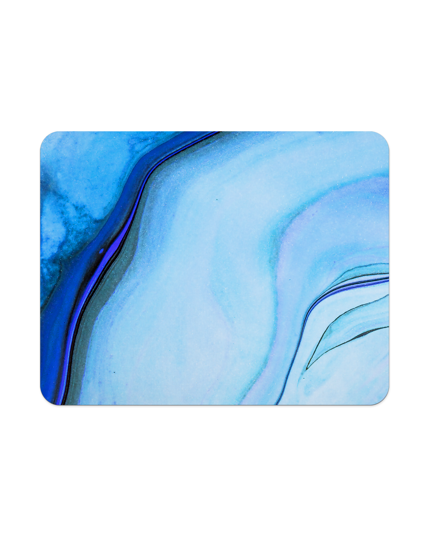 Cool Blues Mouse Pad from Top