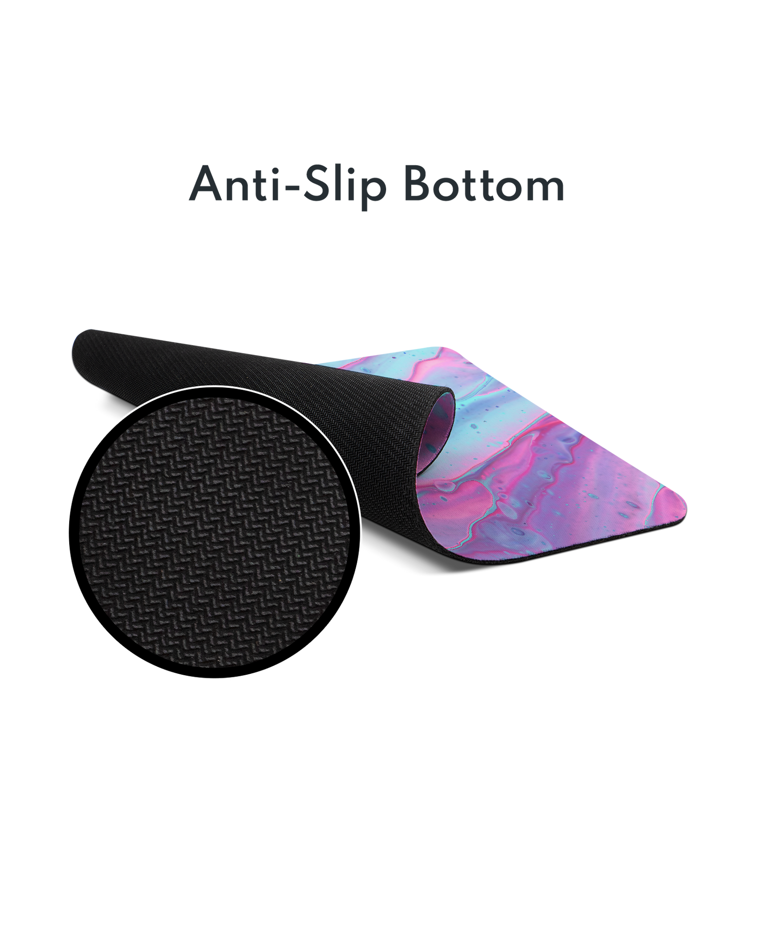 Wavey Mouse Pad with Non-slip Underside