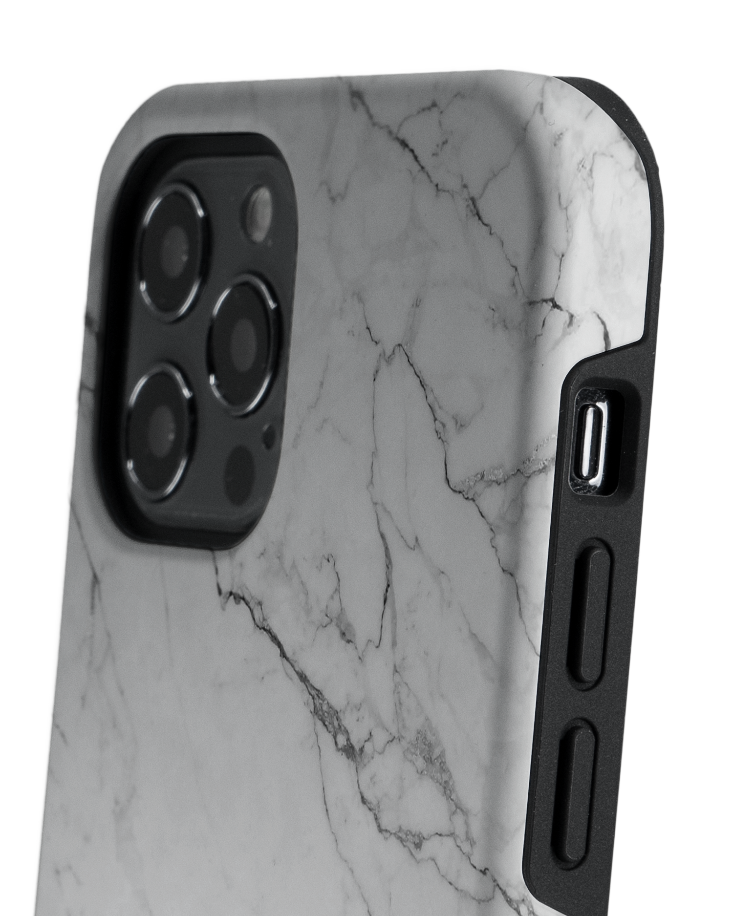 White Marble Premium Phone Case Apple iPhone 12, Apple iPhone 12 Pro: Detail Shot 2