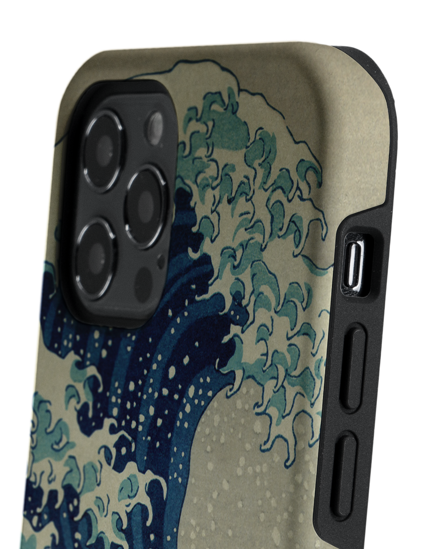Great Wave Off Kanagawa By Hokusai Premium Phone Case Apple iPhone 12, Apple iPhone 12 Pro: Detail Shot 2