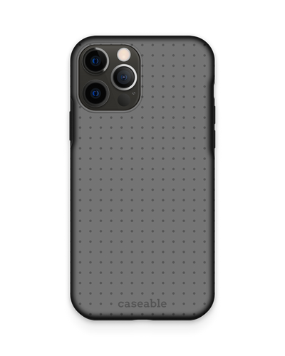 Dot Grid Grey Premium Phone Case Apple iPhone 12, Apple iPhone 12 Pro