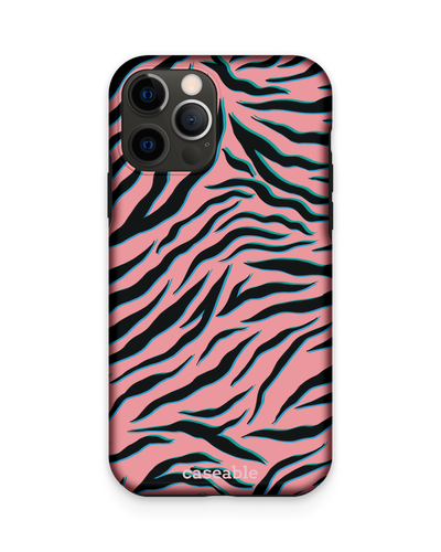 Pink Zebra Premium Phone Case Apple iPhone 12, Apple iPhone 12 Pro