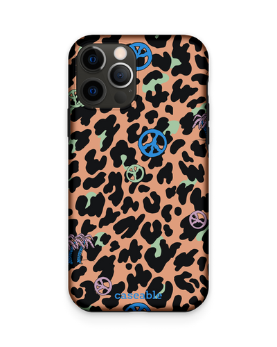 Leopard Peace Palms Premium Phone Case Apple iPhone 12, Apple iPhone 12 Pro