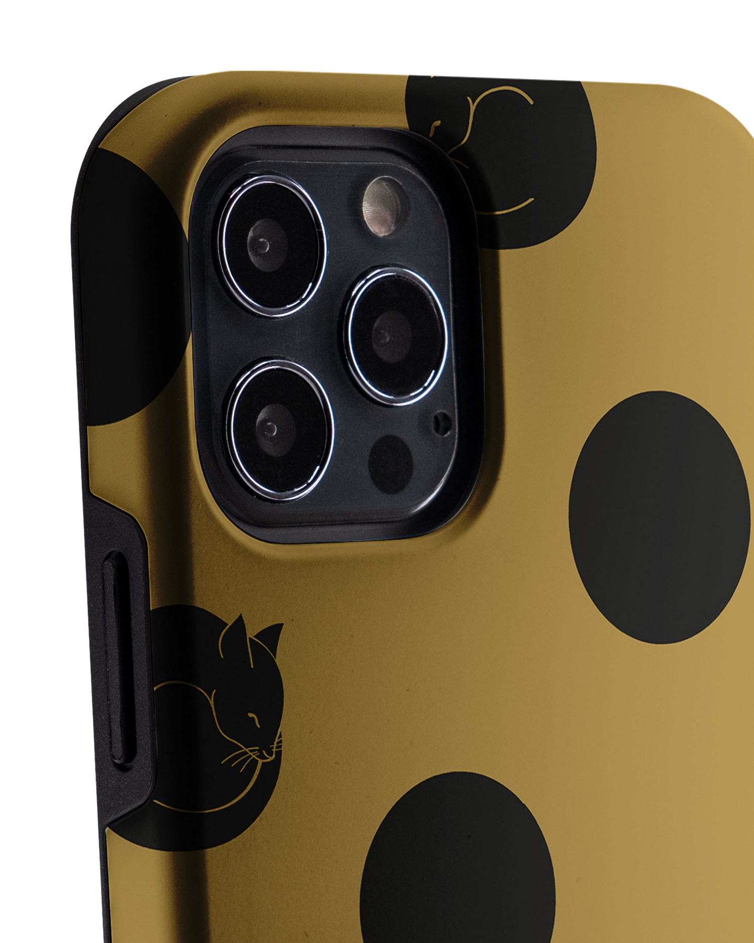 Polka Cats Premium Phone Case Apple iPhone 12, Apple iPhone 12 Pro: Detail Shot 1