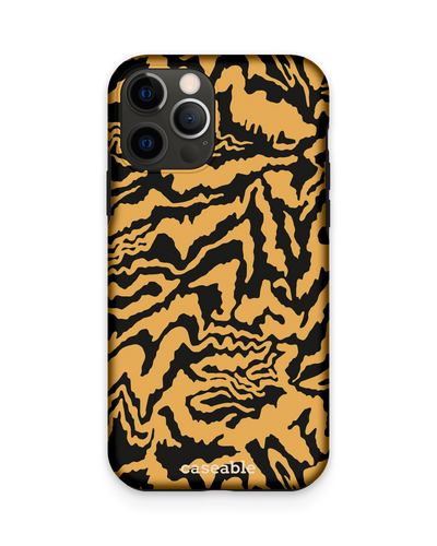 Warped Tiger Stripes Premium Phone Case Apple iPhone 12, Apple iPhone 12 Pro
