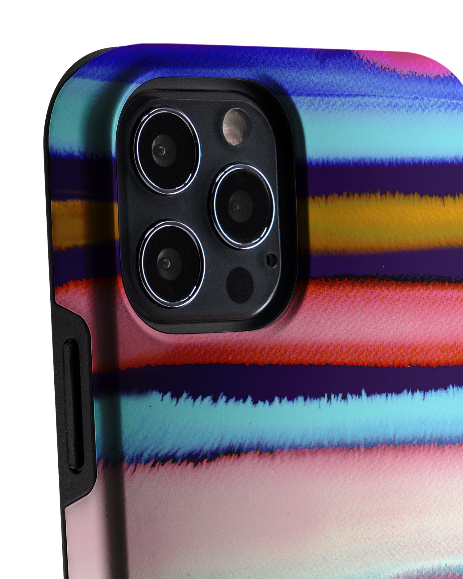 Watercolor Stripes Premium Phone Case Apple iPhone 12, Apple iPhone 12 Pro: Detail Shot 1