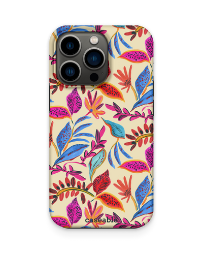 Painterly Spring Leaves Premium Phone Case Apple iPhone 13 Pro