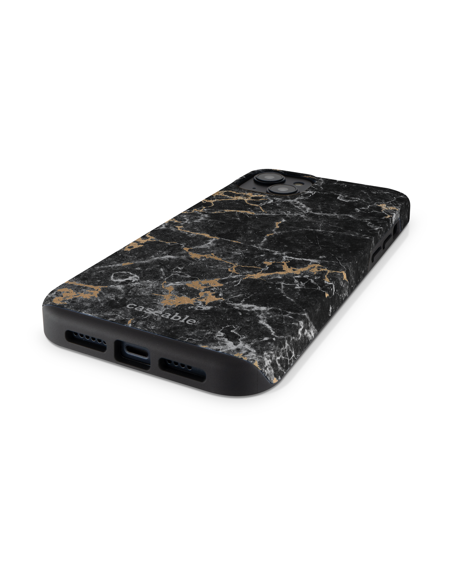 Marble and Gold Premium Phone Case for Apple iPhone 14 Plus: Lying
