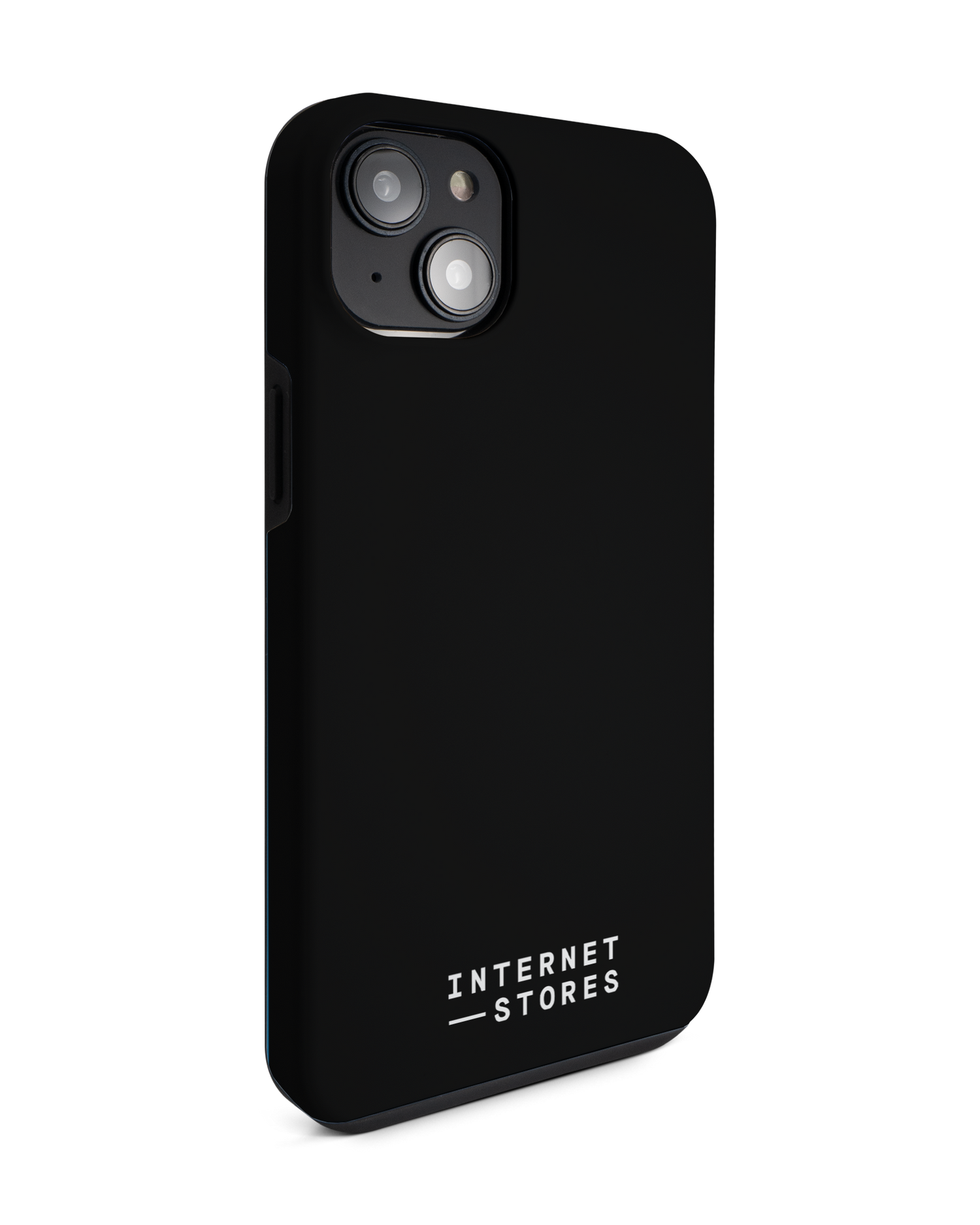 ISG Black Premium Phone Case for Apple iPhone 14 Plus: View from the left side