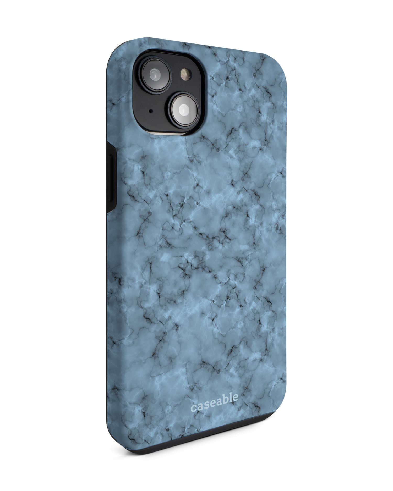 Blue Marble Premium Phone Case for Apple iPhone 14 Plus: View from the left side
