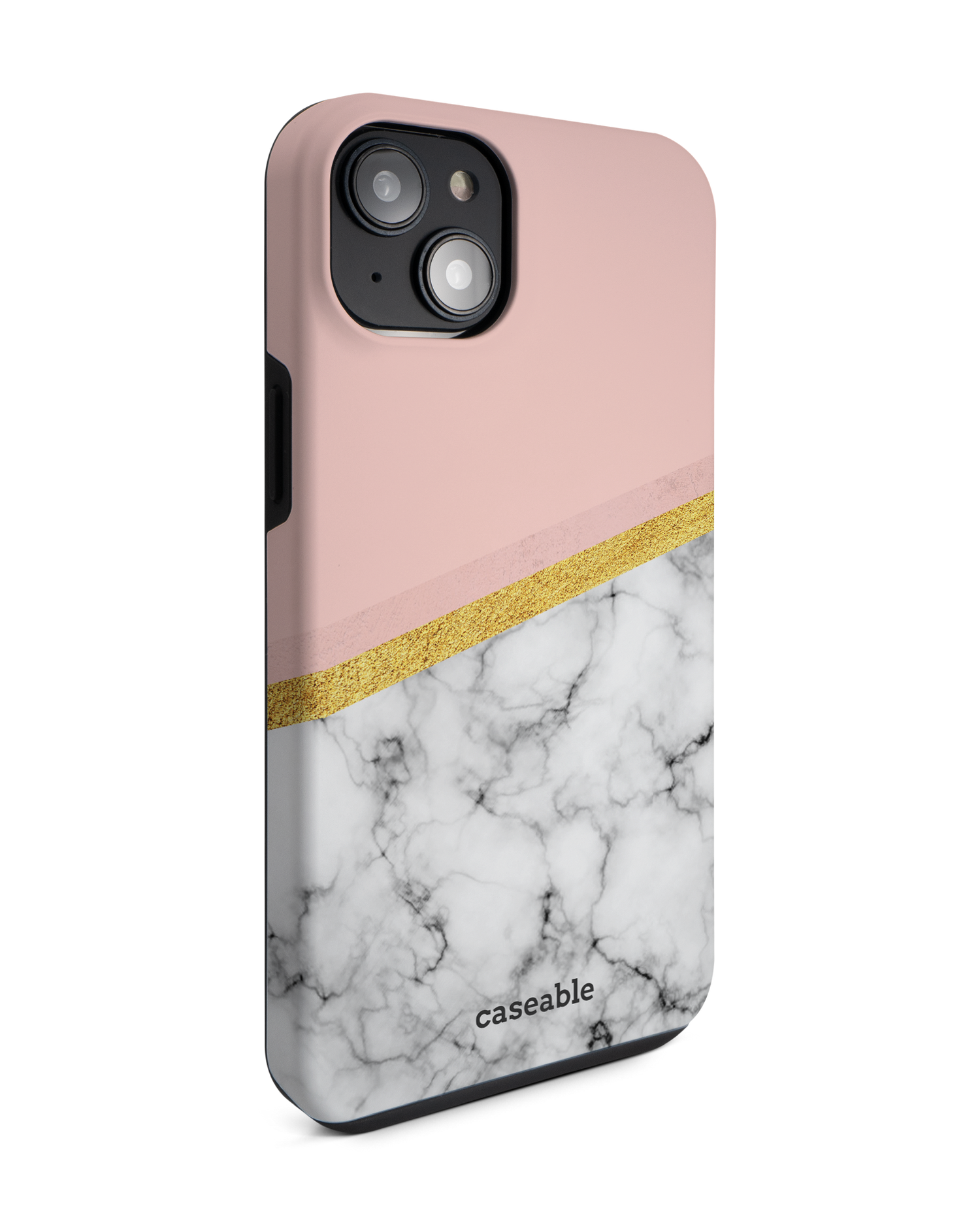Marble Slice Premium Phone Case for Apple iPhone 14 Plus: View from the left side