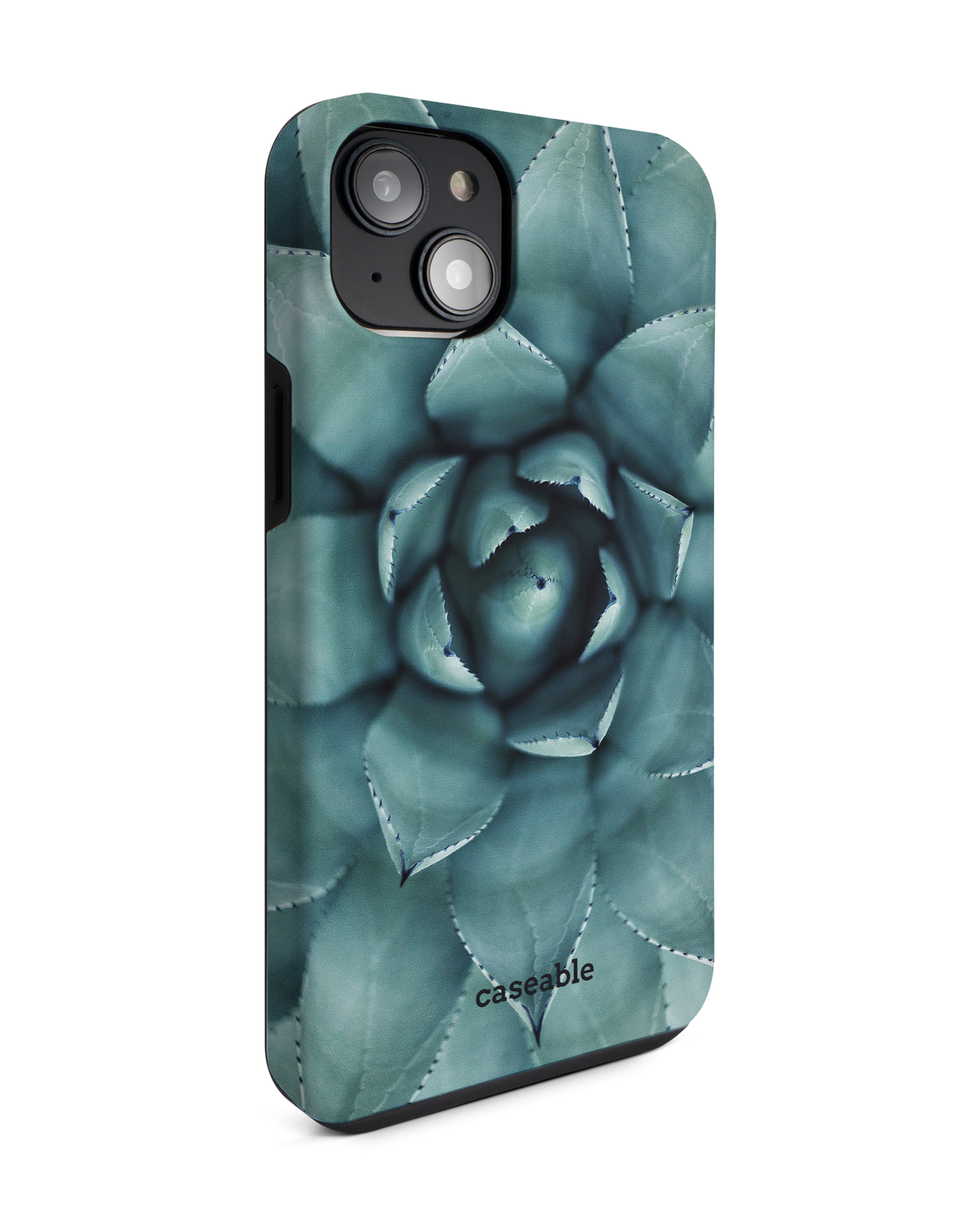 Beautiful Succulent Premium Phone Case for Apple iPhone 14 Plus: View from the left side