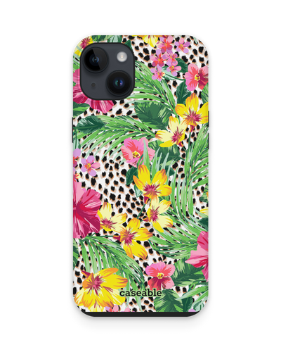 Tropical Cheetah Premium Phone Case for Apple iPhone 15 Plus