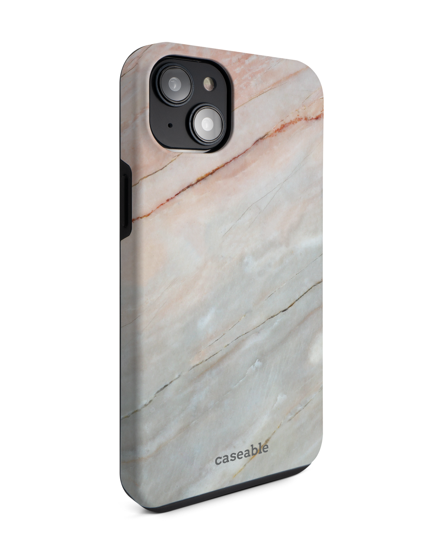 Mother of Pearl Marble Premium Phone Case for Apple iPhone 14 Plus: View from the left side