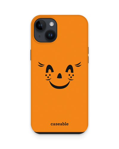 Pumpkin Smiles Premium Phone Case for Apple iPhone 15 Plus