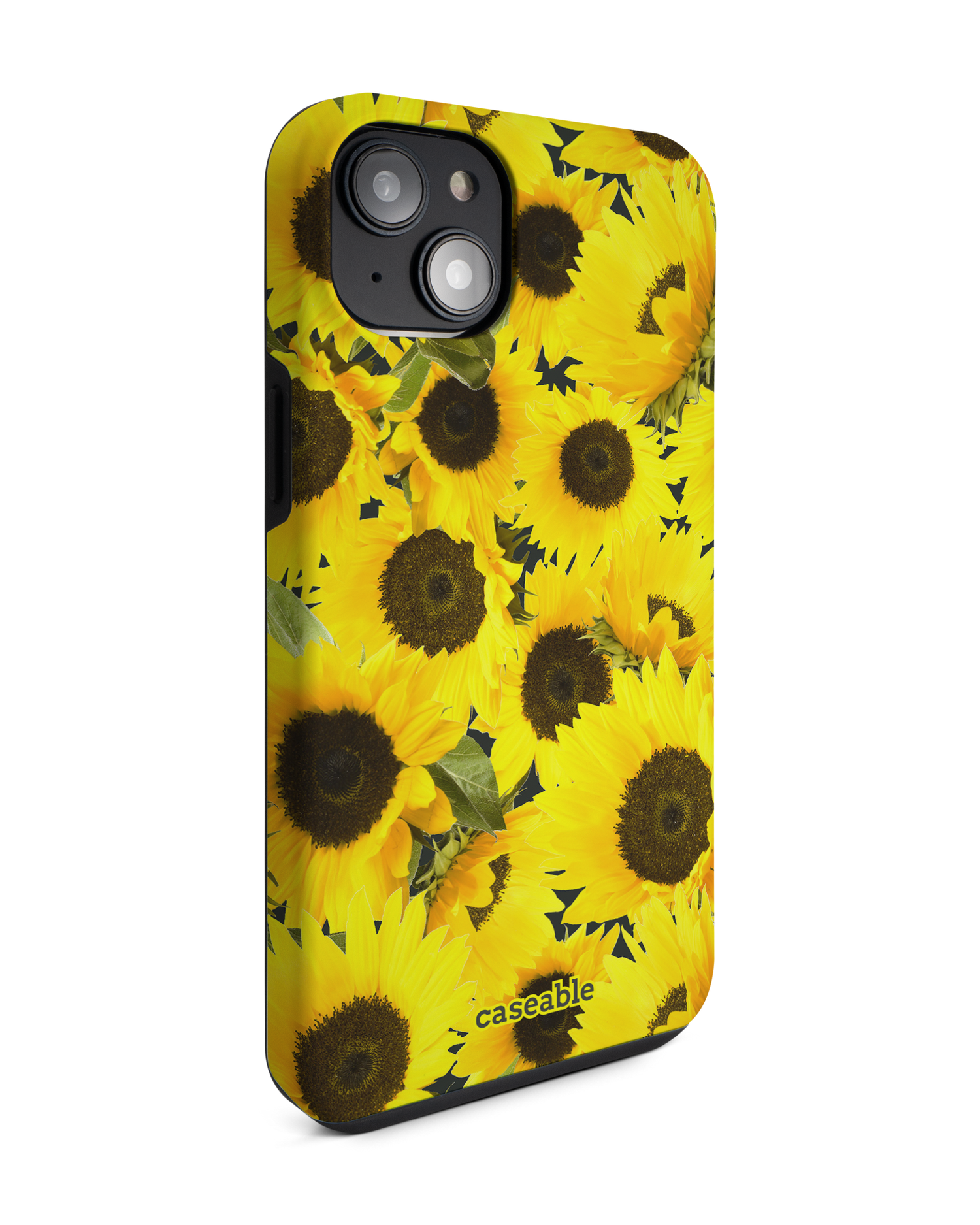 Sunflowers Premium Phone Case for Apple iPhone 14 Plus: View from the left side