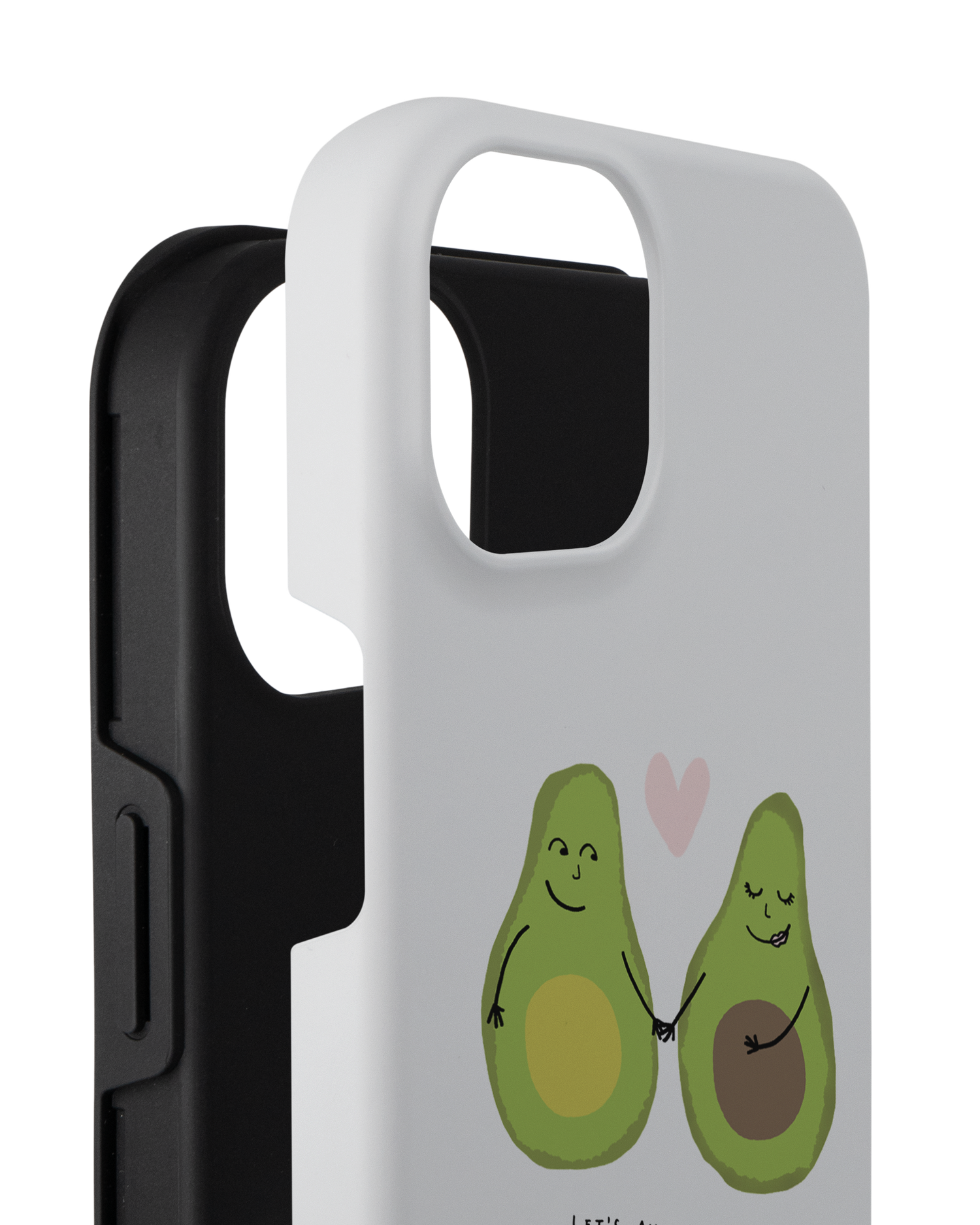 Avocado Premium Phone Case for Apple iPhone 14 Plus consisting of 2 parts