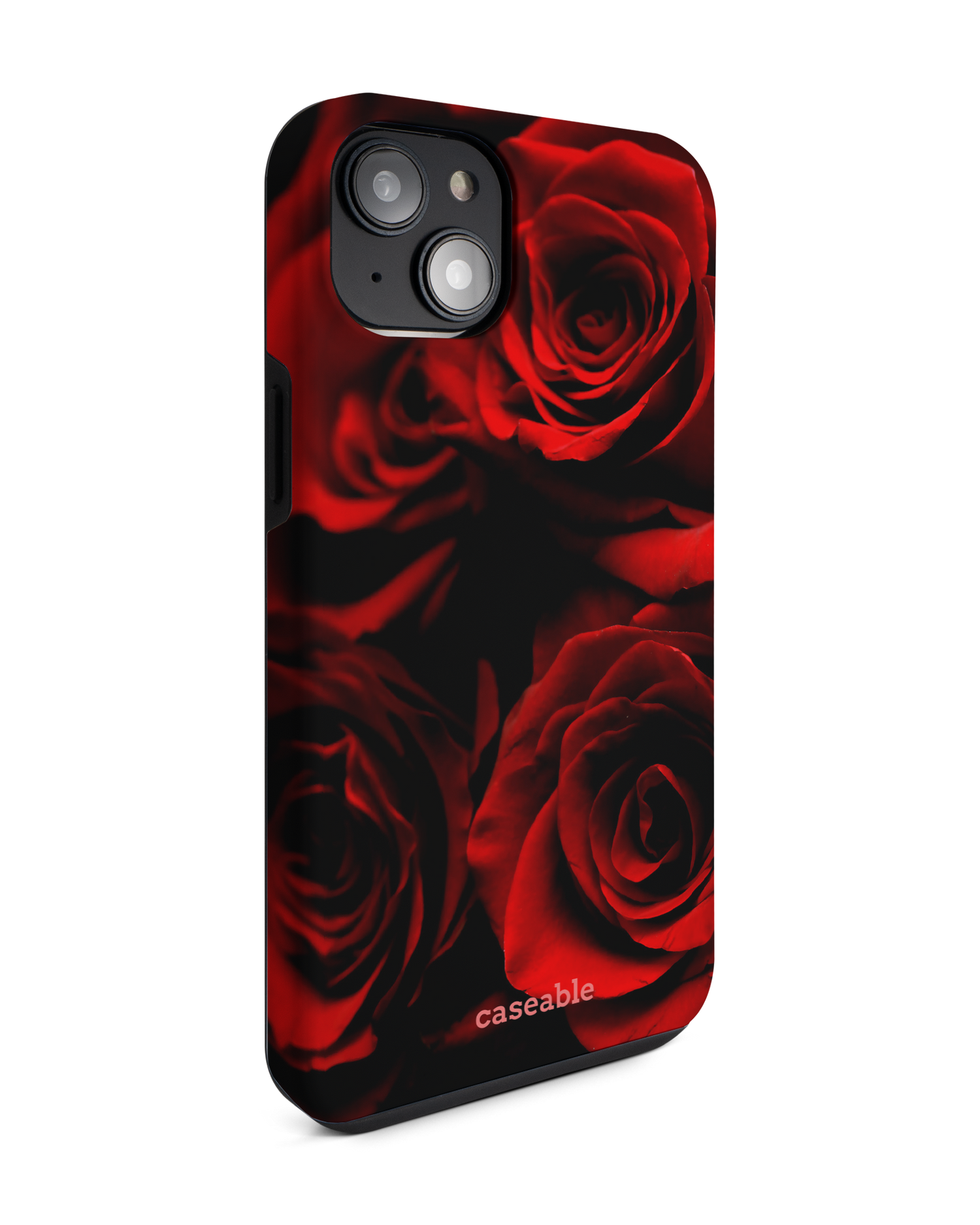 Red Roses Premium Phone Case for Apple iPhone 14 Plus: View from the left side
