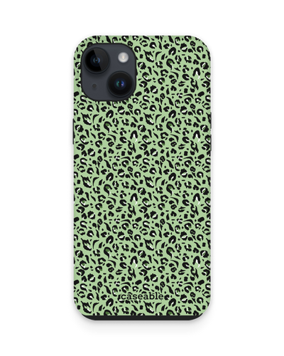 Mint Leopard Premium Phone Case for Apple iPhone 15 Plus
