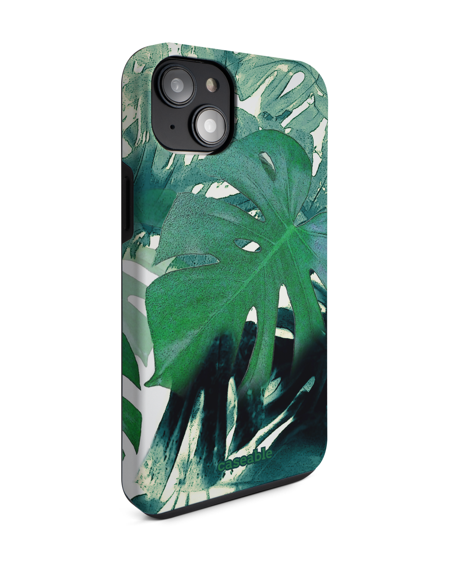 Saturated Plants Premium Phone Case for Apple iPhone 14 Plus: View from the left side