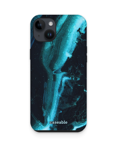 Deep Turquoise Sparkle Premium Phone Case for Apple iPhone 14 Plus