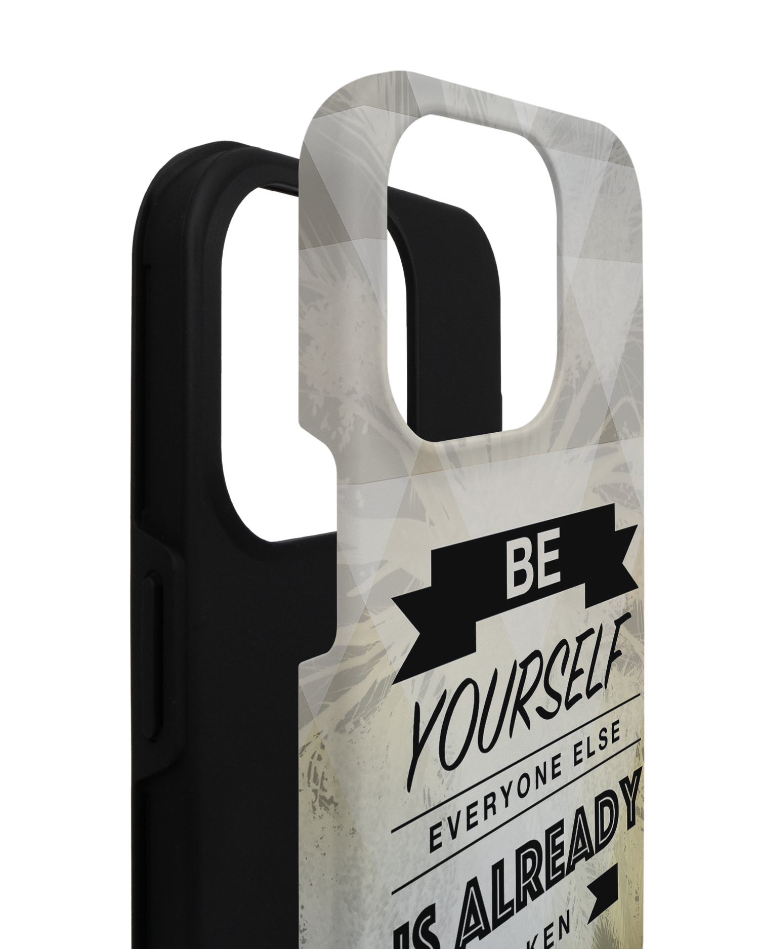 Be Yourself Premium Phone Case for Apple iPhone 14 Pro consisting of 2 parts