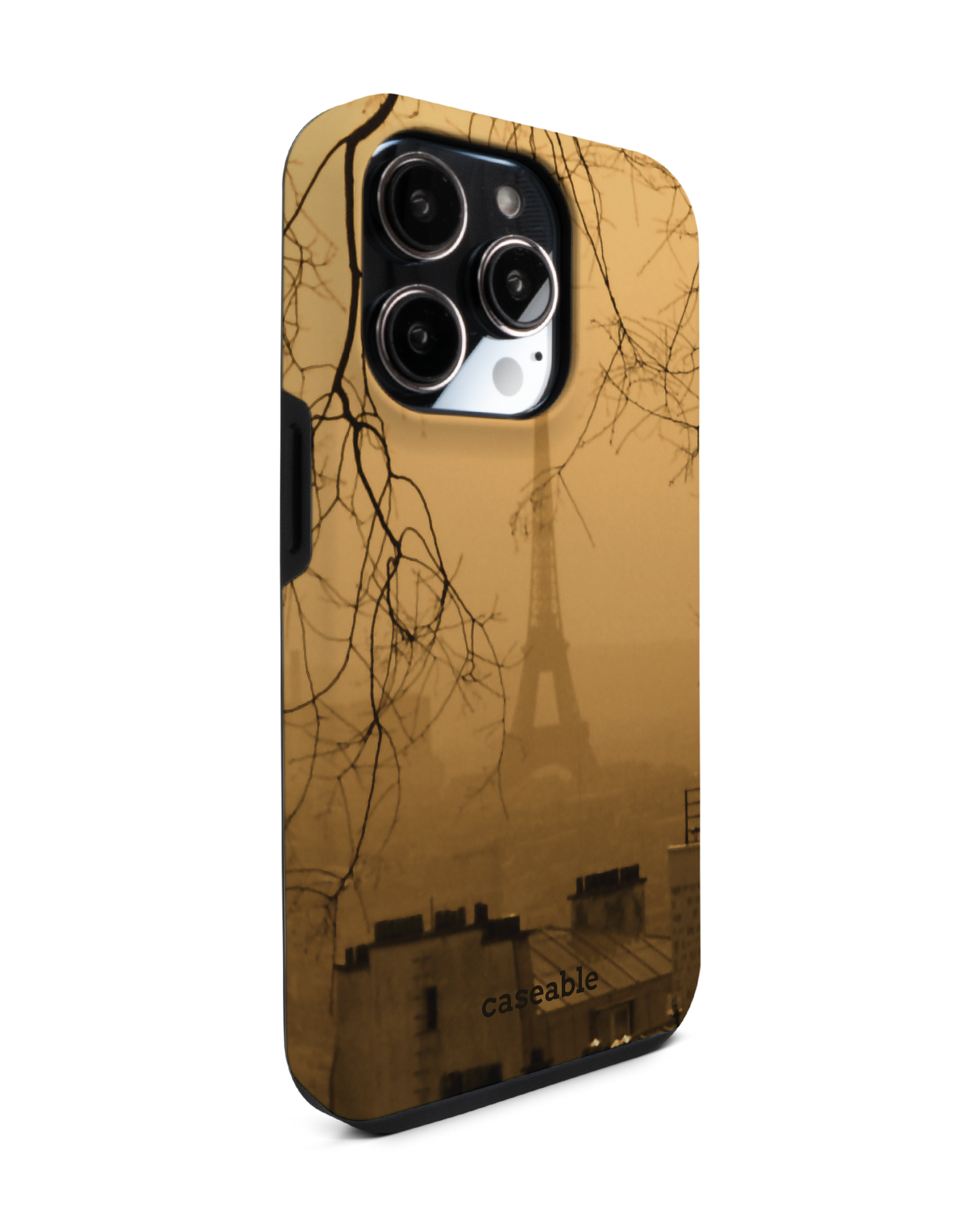 Paris Premium Phone Case for Apple iPhone 14 Pro: View from the left side