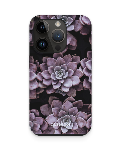 Purple Succulents Premium Phone Case for Apple iPhone 15 Pro