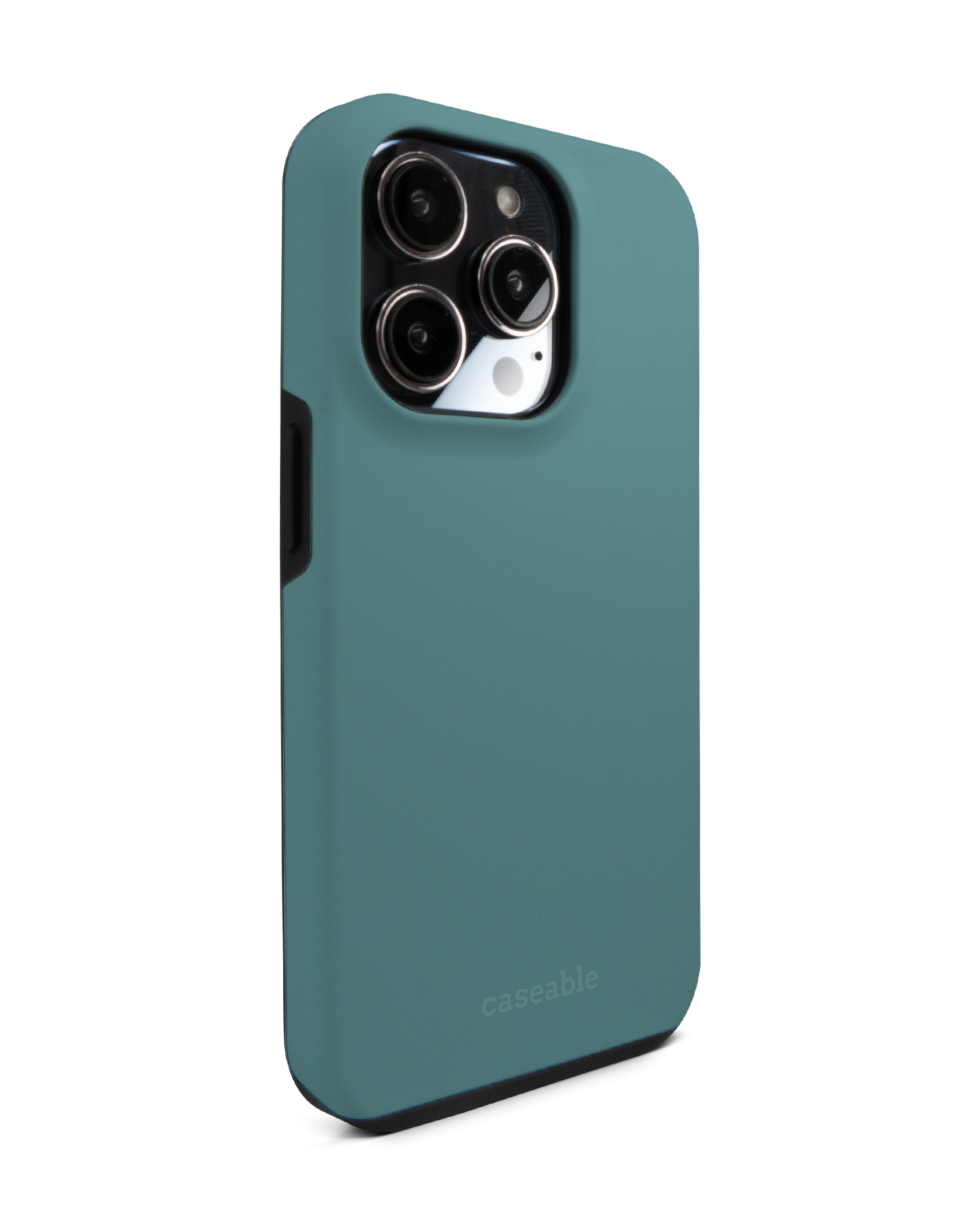 TURQUOISE Premium Phone Case for Apple iPhone 14 Pro: View from the left side