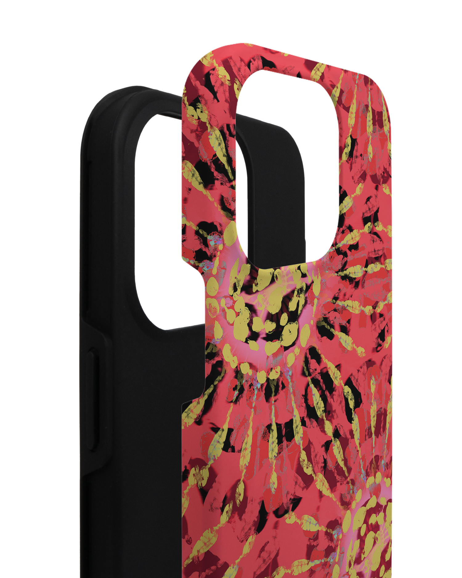 Y2K Tie Dye Premium Phone Case for Apple iPhone 14 Pro consisting of 2 parts