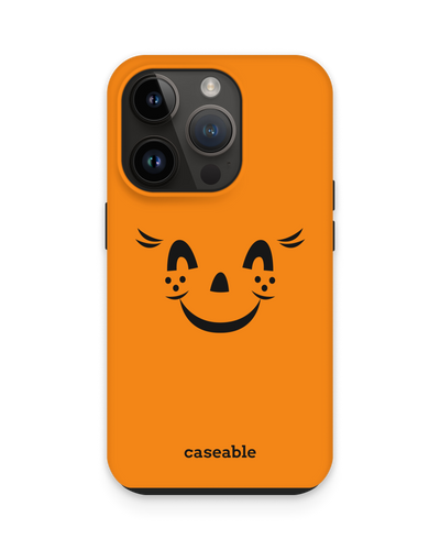 Pumpkin Smiles Premium Phone Case for Apple iPhone 15 Pro