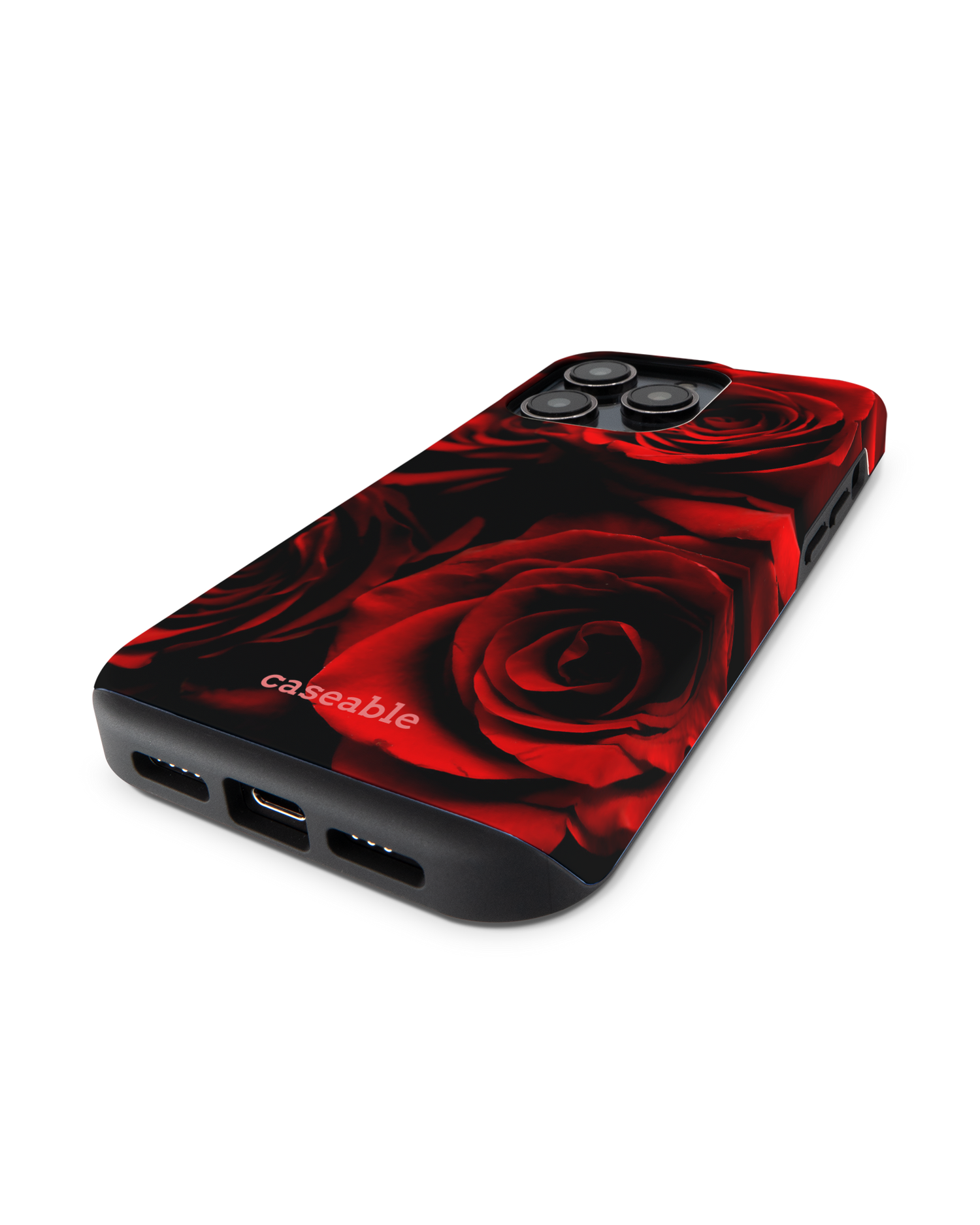 Red Roses Premium Phone Case for Apple iPhone 14 Pro: Lying
