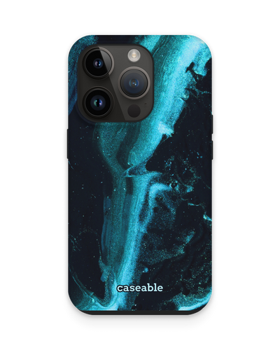 Deep Turquoise Sparkle Premium Phone Case for Apple iPhone 14 Pro
