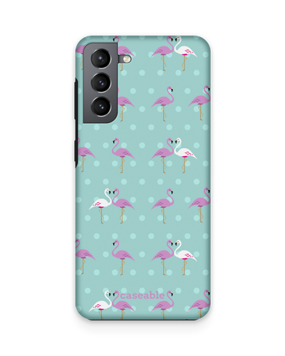 Two Flamingos Premium Phone Case Samsung Galaxy S21 Plus