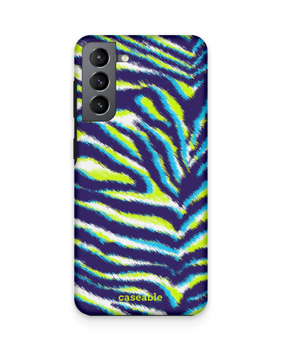 Neon Zebra Premium Phone Case Samsung Galaxy S21 Plus