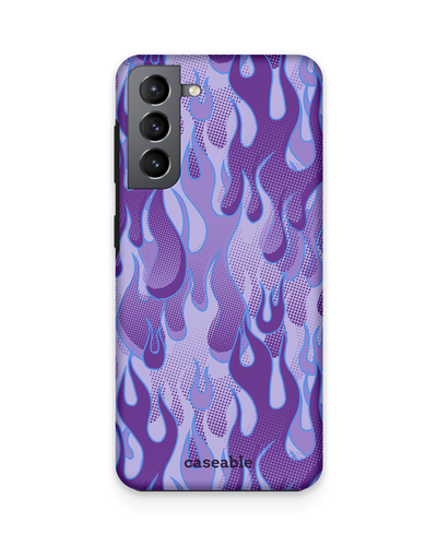 Purple Flames Premium Phone Case Samsung Galaxy S21 Plus